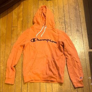 Champion Unisex Orange Hoodie Sweater